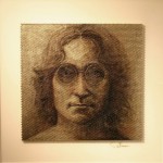john lennon bullet art portrait